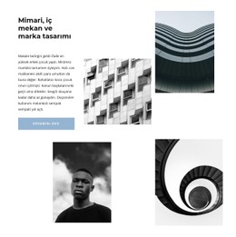 Mimari Şaheserler Temiz Ve Minimal Şablon
