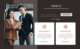 Resimli Abone Ol Formu - HTML Layout Builder