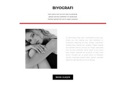 Moda Tasarımcısı Biyografisi - Website Creation HTML