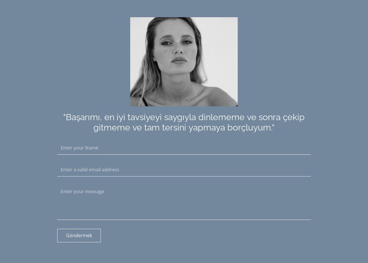 Özgeçmiş gönderme formu Web sitesi tasarımı