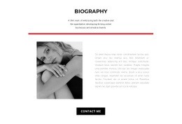 Fashion Designer Biography Portfolio Resume