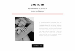 Stunning Web Design For Fashion Designer Biography
