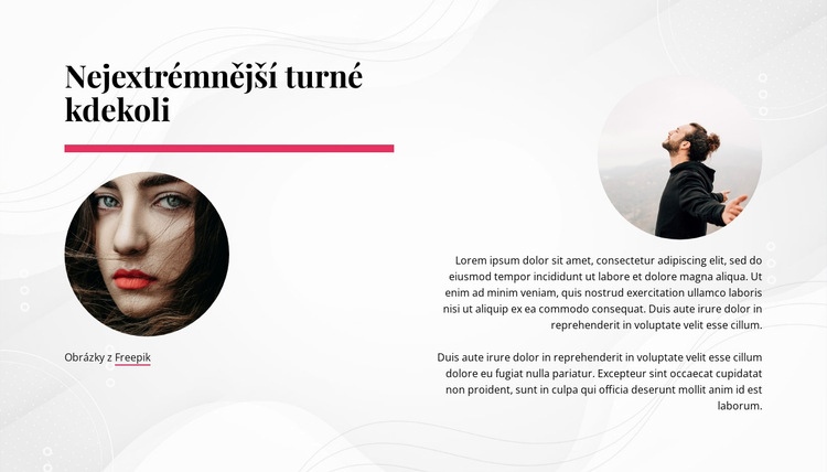 Nejextrémnější turné kdekoli Šablona CSS