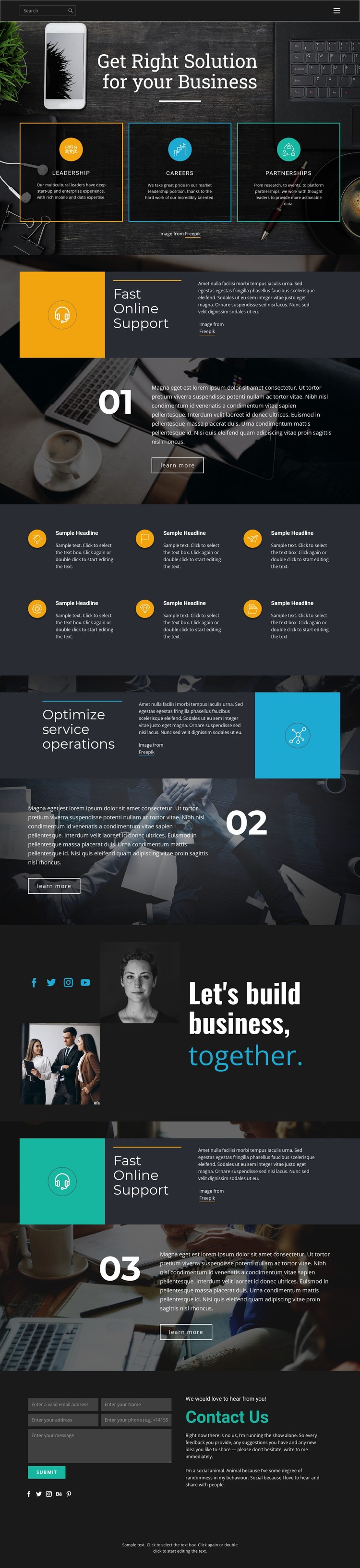 Right solutions for business CSS Template