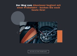 Motorräder Und Autos HTML-Vorlage