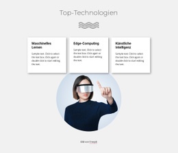 Top-Technologien - Benutzerfreundlicher Website-Builder