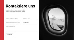 Website-Design Für Kontaktformular Für Reisebüro