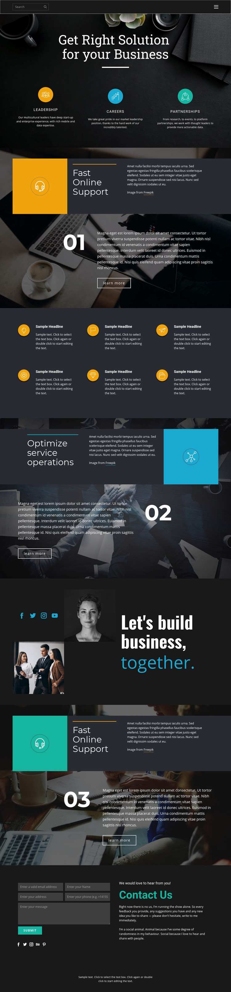 Right solutions for business Elementor Template Alternative