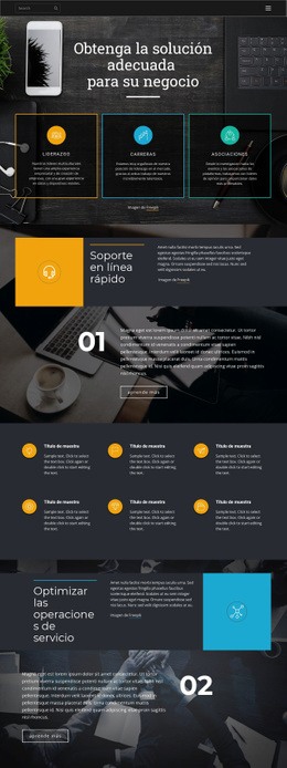 Soluciones Adecuadas Para Empresas - Creador De Sitios Web Profesional Personalizable