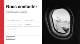 Conception De Site Web Pour Formulaire De Contact Pour Agence De Voyage