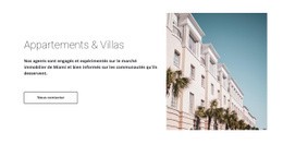 Appartements Et Villas – Page De Destination