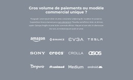 Modèle HTML5 Exclusif Pour Avec Qui Travaillons-Nous