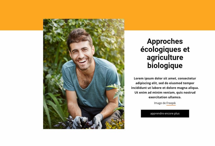 Système agricole intégré Modèle HTML5