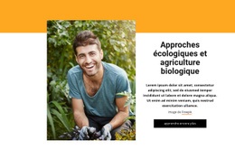 Modèle De Page De Destination Pour Système Agricole Intégré