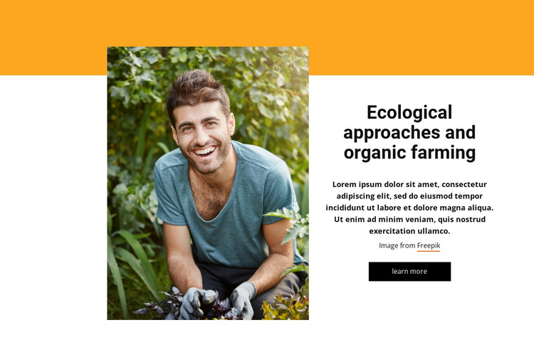 Integrated farming system HTML Template