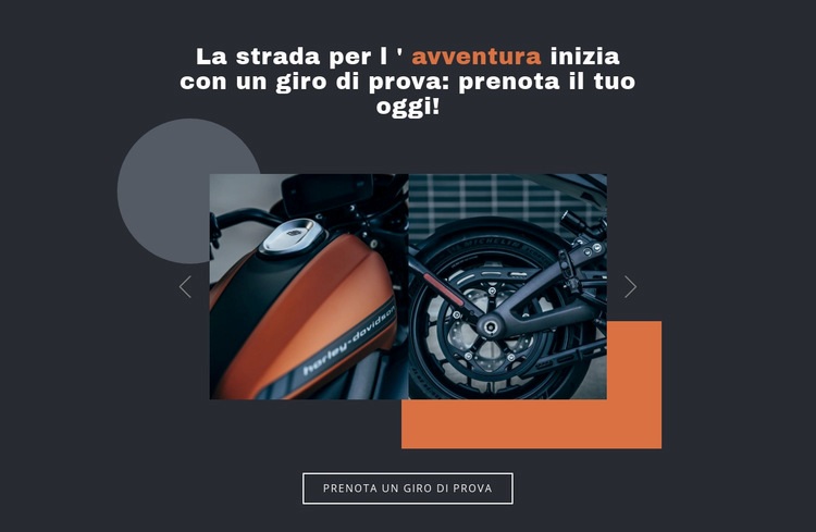 Moto e auto Costruttore di siti web HTML