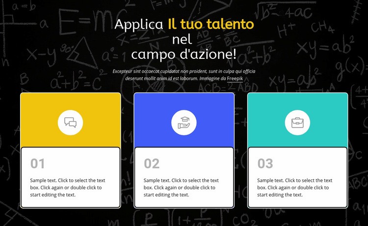 Educazione dei bambini Un modello di pagina