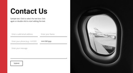 Ready To Use Joomla Template For Contact Form For Travel Agency