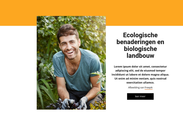 Geïntegreerd landbouwsysteem HTML-sjabloon