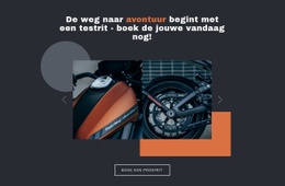 Meest Creatieve Sjabloon Van Één Pagina Voor Motorfietsen En Auto'S