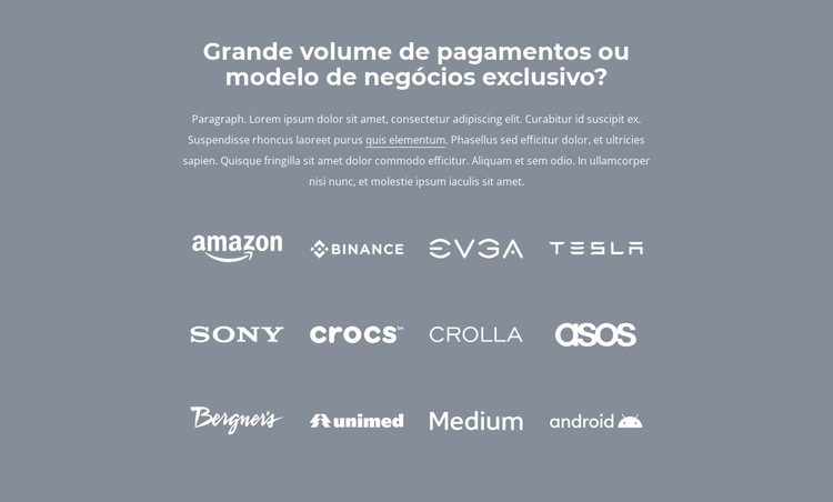 Com quem nós trabalhamos Landing Page