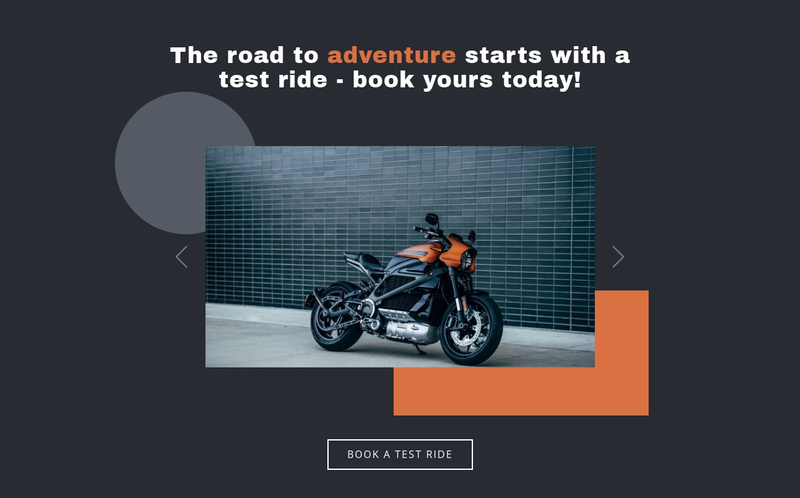 Motorcycles and cars Squarespace Template Alternative