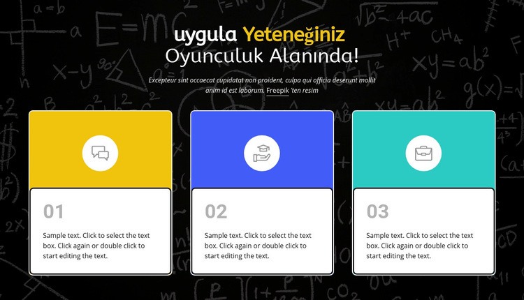 Çocuk eğitimi Html Web Sitesi Oluşturucu