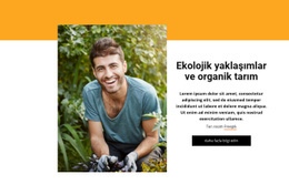 Entegre Tarım Sistemi Için Açılış Sayfası Şablonu