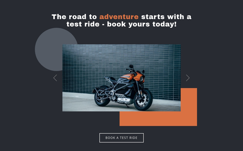 Motorcycles and cars Web Page Design