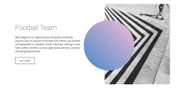 Responsive HTML5 For Football Team Style