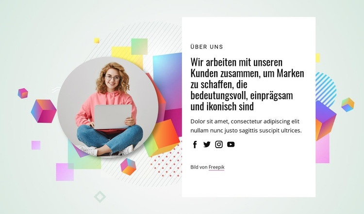 Wir schaffen unvergessliche Marken HTML5-Vorlage