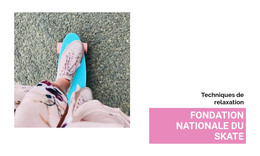 Fondation Nationale Du Skate – Page De Destination HTML
