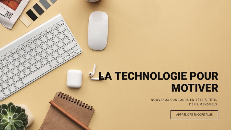 Technologie motivante Modèle HTML5