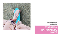 Fondation Nationale Du Skate : Modèle De Site Web Simple
