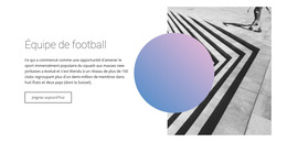 Style D'Équipe De Football : Modèle De Site Web Simple