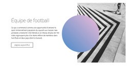 Style D'Équipe De Football - Modèle Polyvalent D'Une Page