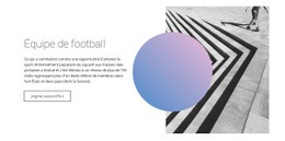 Style D'Équipe De Football - Page De Destination Créative Et Polyvalente