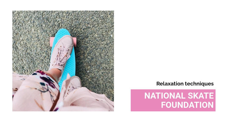 National skate foundation Homepage Design