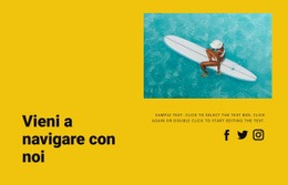 Vieni A Surfare Con Noi - Ispirazione Per Il Design Del Sito Web