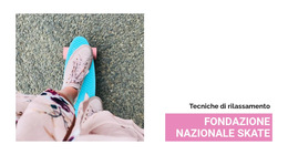 Fondazione Nazionale Di Skateboard - Modello Di Progettazione Del Sito Web