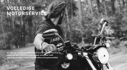 Service Voor Uw Motorfiets Sjabloon Voor Één Pagina