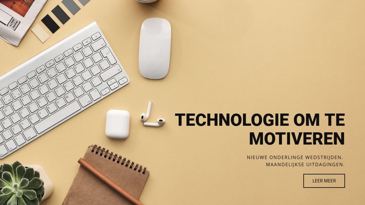 Motiverende technologie HTML5-sjabloon