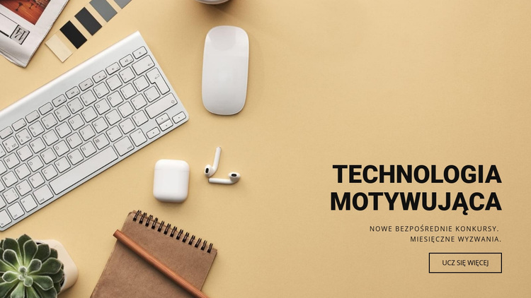 Motywująca technologia Motyw WordPress