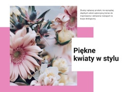Piękne Kwiaty W Stylu - Responsywny Szablon HTML5