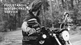 Service För Din Motorcykel - Enkel Webbplatsmall