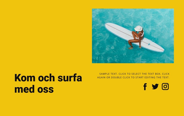 Kom och surfa med oss WordPress -tema