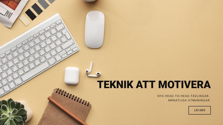 Motiverande teknik WordPress -tema