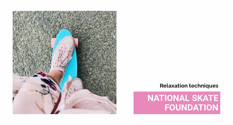 National skate foundation Website Mockup