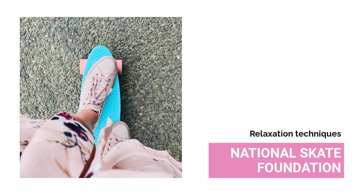 National skate foundation Website Template