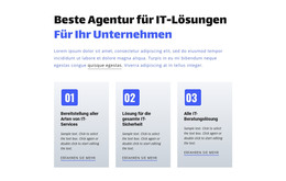 Beste Agentur Für IT-Lösungen - Responsive HTML-Vorlage